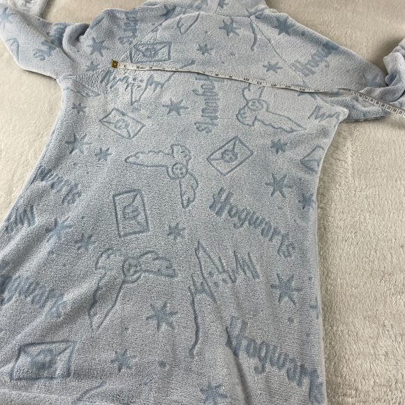 Harry Potter Wizarding World Fleece Lounge Hoodie Womens Size XS Blue Soft Cozy - Picture 9 of 12